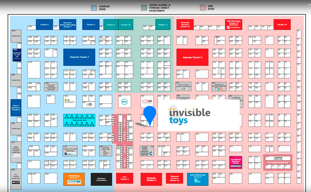 Invisible Toys at UK's Largest Business Exhibition